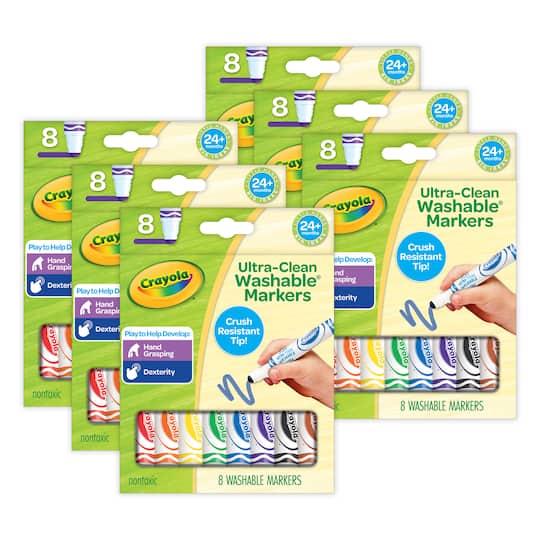 Crayola® Washable Tripod Grip Markers Michaels